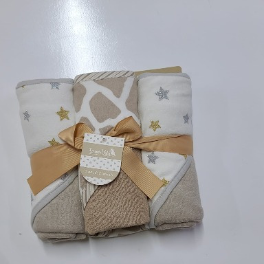 Forever Baby 3 Piece Hooded Towel Set Brown | Aquababy Collection Kenya