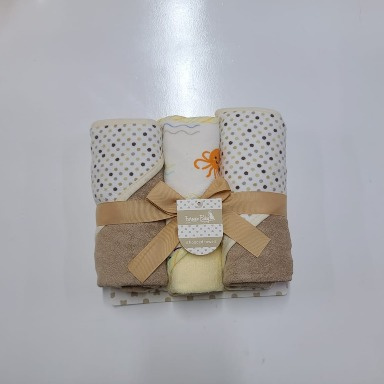 Forever Baby 3 Piece Hooded Towel Set Brown | Aquababy Collection Kenya