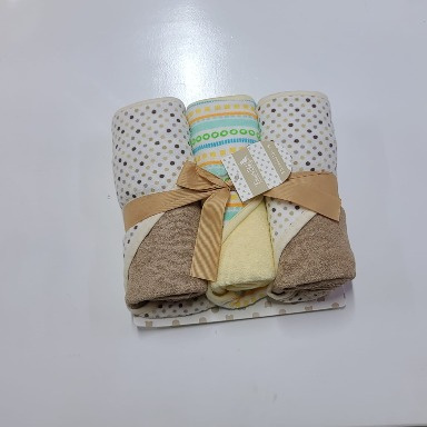 Forever Baby 3 Piece Hooded Towel Set Brown | Aquababy Collection Kenya