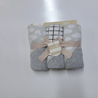 Forever Baby 3 Piece Hooded Towel Set Gray – Soft Baby Bath Towels | Aquababy Kenya