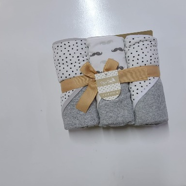 Forever Baby 3 Piece Hooded Towel Set Gray – Soft Baby Bath Towels | Aquababy Kenya