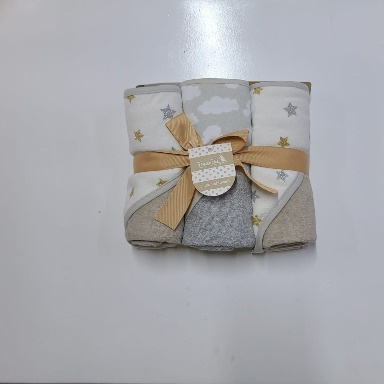 Forever Baby 3 Piece Hooded Towel Set Gray – Soft Baby Bath Towels | Aquababy Kenya