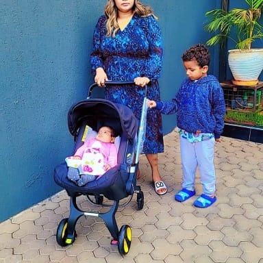 4 in 1 Baby Stroller with Carrycot, Rocker & Infant Car Seat | Black | Aquababy Collection Kenya