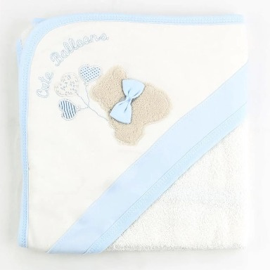 Sebi Cotton Hooded Baby Towel  – Soft Baby Bath Towel | Aquababy Collection Kenya