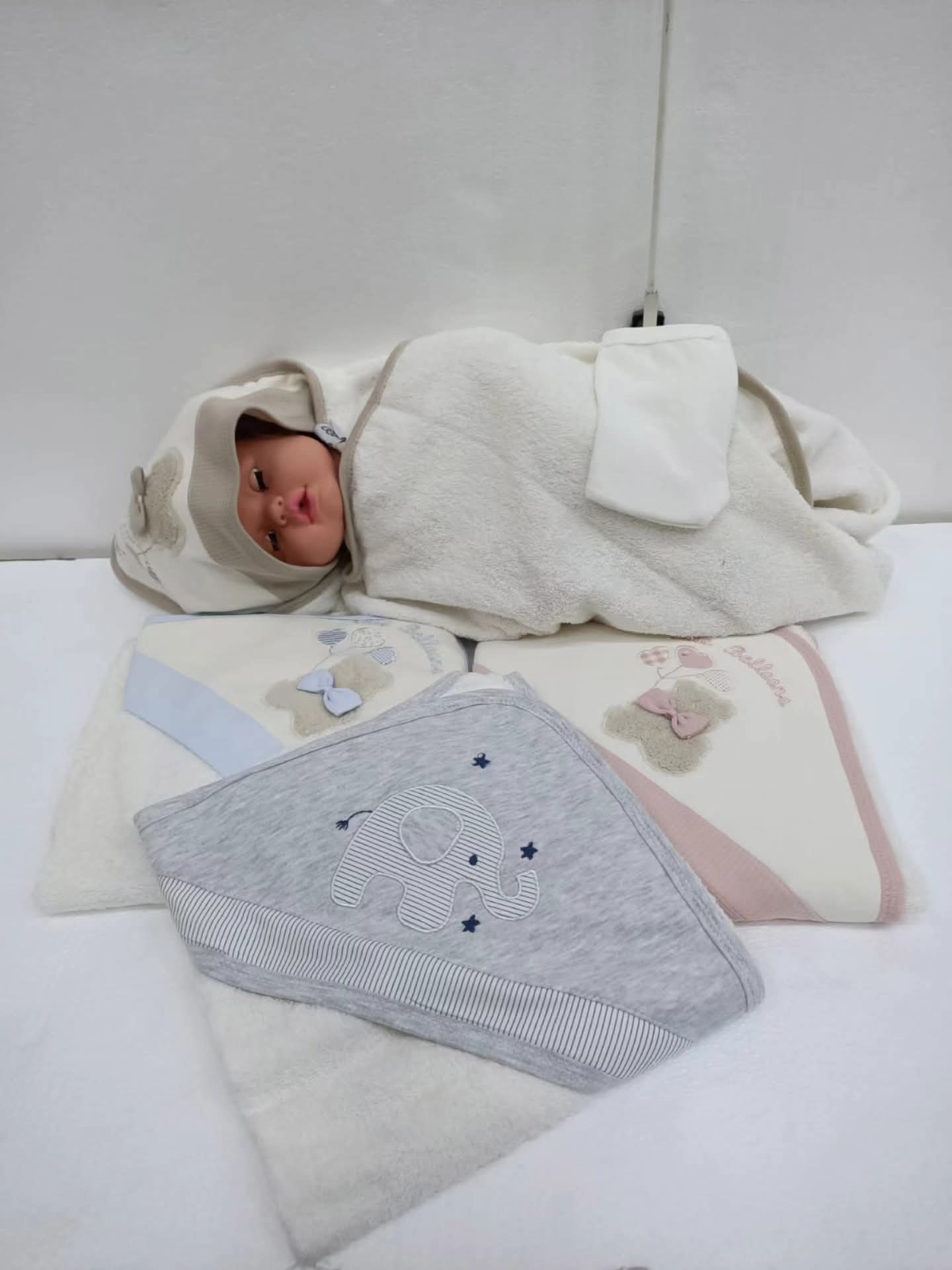 Sebi Cotton Hooded Baby Towel  – Soft Baby Bath Towel | Aquababy Collection Kenya