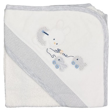 Sebi Cotton Hooded Baby Towel  – Soft Baby Bath Towel | Aquababy Collection Kenya
