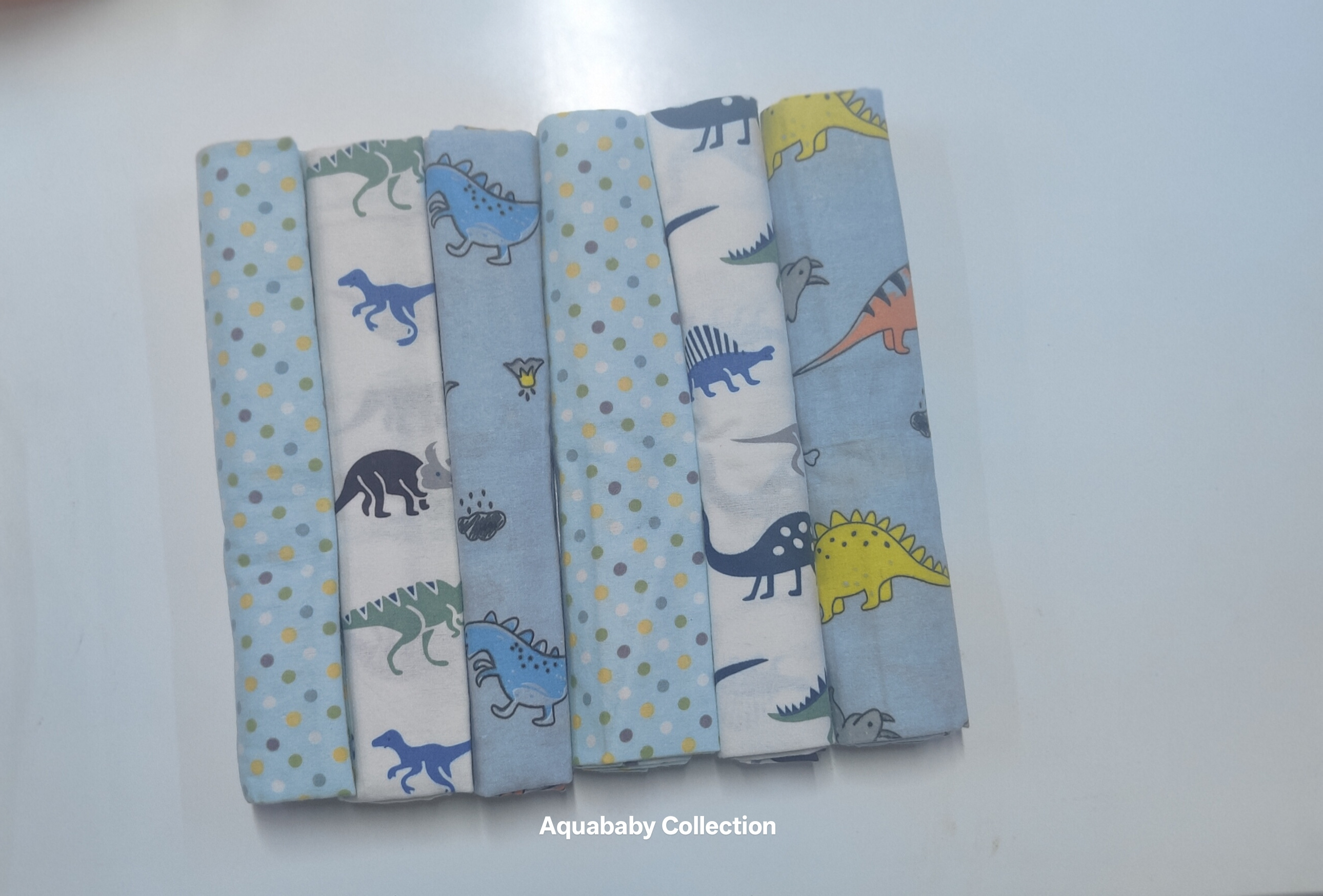 6 Pack Cotton Flannel Baby Blankets – Soft Swaddle Blankets | Aquababy Collection Kenya