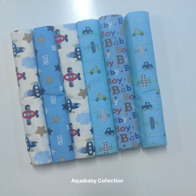 6 Pack Cotton Flannel Baby Blankets – Soft Swaddle Blankets | Aquababy Collection Kenya