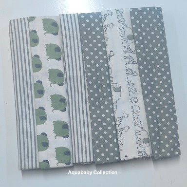 6 Pack Cotton Flannel Baby Blankets – Soft Swaddle Blankets | Aquababy Kenya
