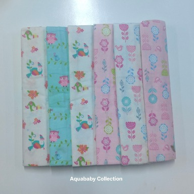 6 Pack Cotton Flannel Baby Blankets – Soft Swaddle Blankets | Aquababy