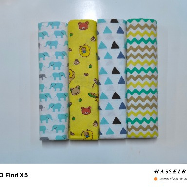 4 Pack Cotton Flannel Receiving Blankets – Soft Baby Swaddle Blankets | Aquababy Collection Kenya