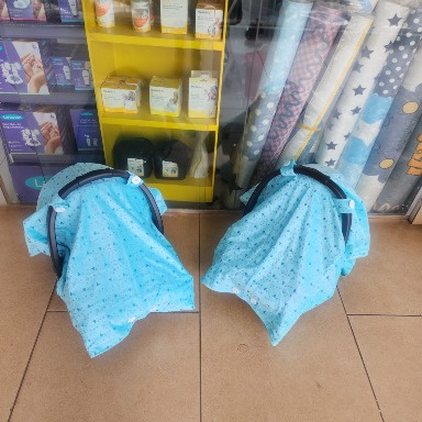 Mamakids Baby Carrycot Cover – Breathable Cotton Pram & Car Seat Cover | Aquababy Collection Kenya