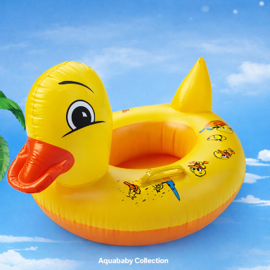 Baby Pool Float Swim Ring with Seat – Tropical Inflatable Float | Aquababy Collection Kenya