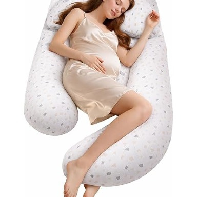Bamboo Fibre U-Shape Pregnancy Pillow | Full Body Maternity Support Pillow Kenya