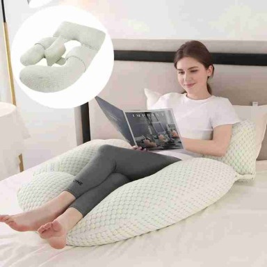 Bamboo Fibre U-Shape Pregnancy Pillow | Full Body Maternity Support Pillow Kenya