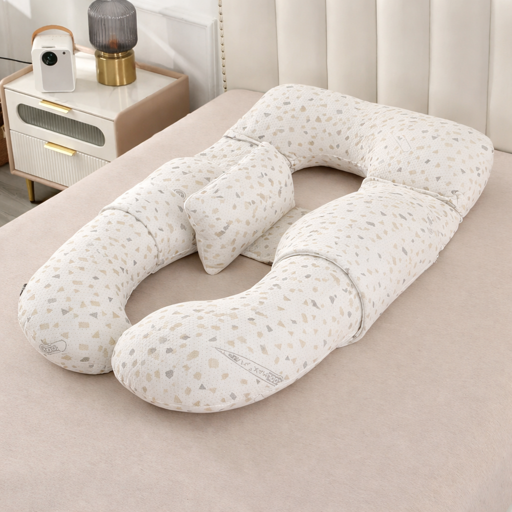 Bamboo Fibre U-Shape Pregnancy Pillow | Full Body Maternity Support Pillow Kenya