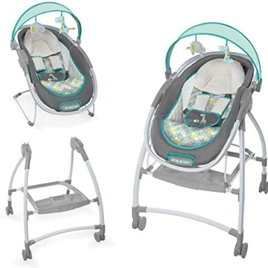 Ingenuity InReach Mobile Lounger & Bouncer – Quincy | Portable Baby Bouncer | Aquababy Collection Kenya
