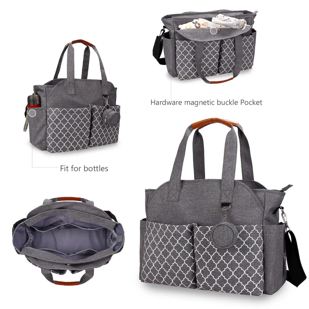 Large Capacity Multifunctional Baby Diaper Tote Bag for Moms