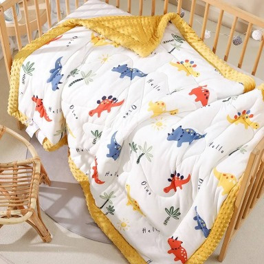 Baby Duvet Blanket | Double-Sided Cotton & Minky Baby Blanket | Aquababy Collection Kenya