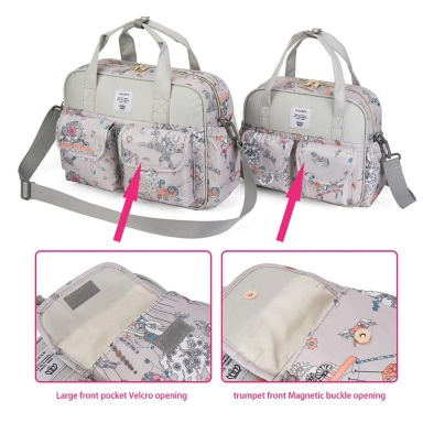 LEQUEEN Multi-Functional Diaper Bag Set – Stylish Baby Mummy Bag with Changing Mat