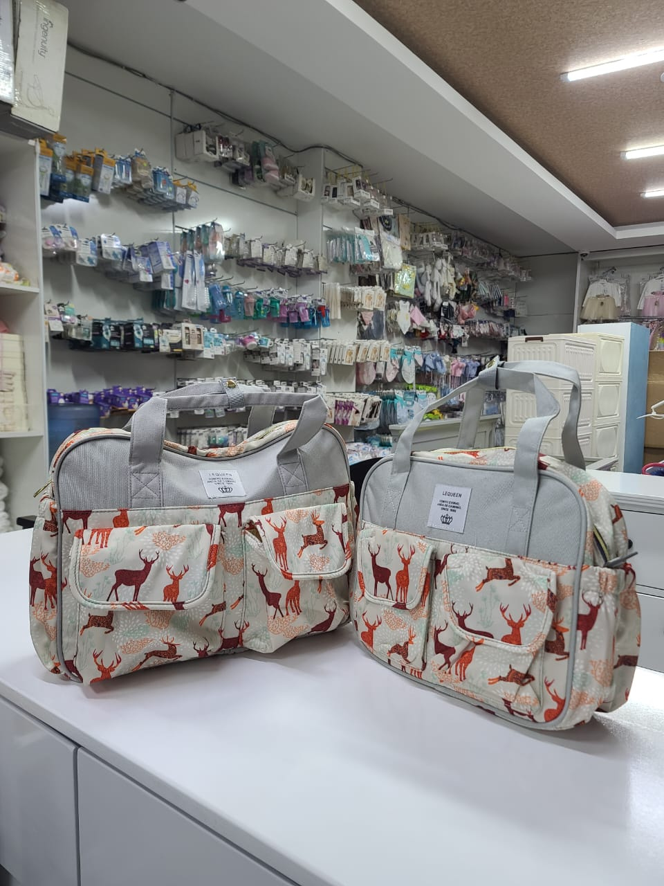 LEQUEEN Multi-Functional Diaper Bag Set – Stylish Baby Mummy Bag with Changing Mat