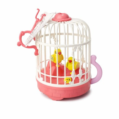Sound Activated Singing Bird Cage Toy | Electronic Chirping Birds Toy | Aquababy Collection Kenya