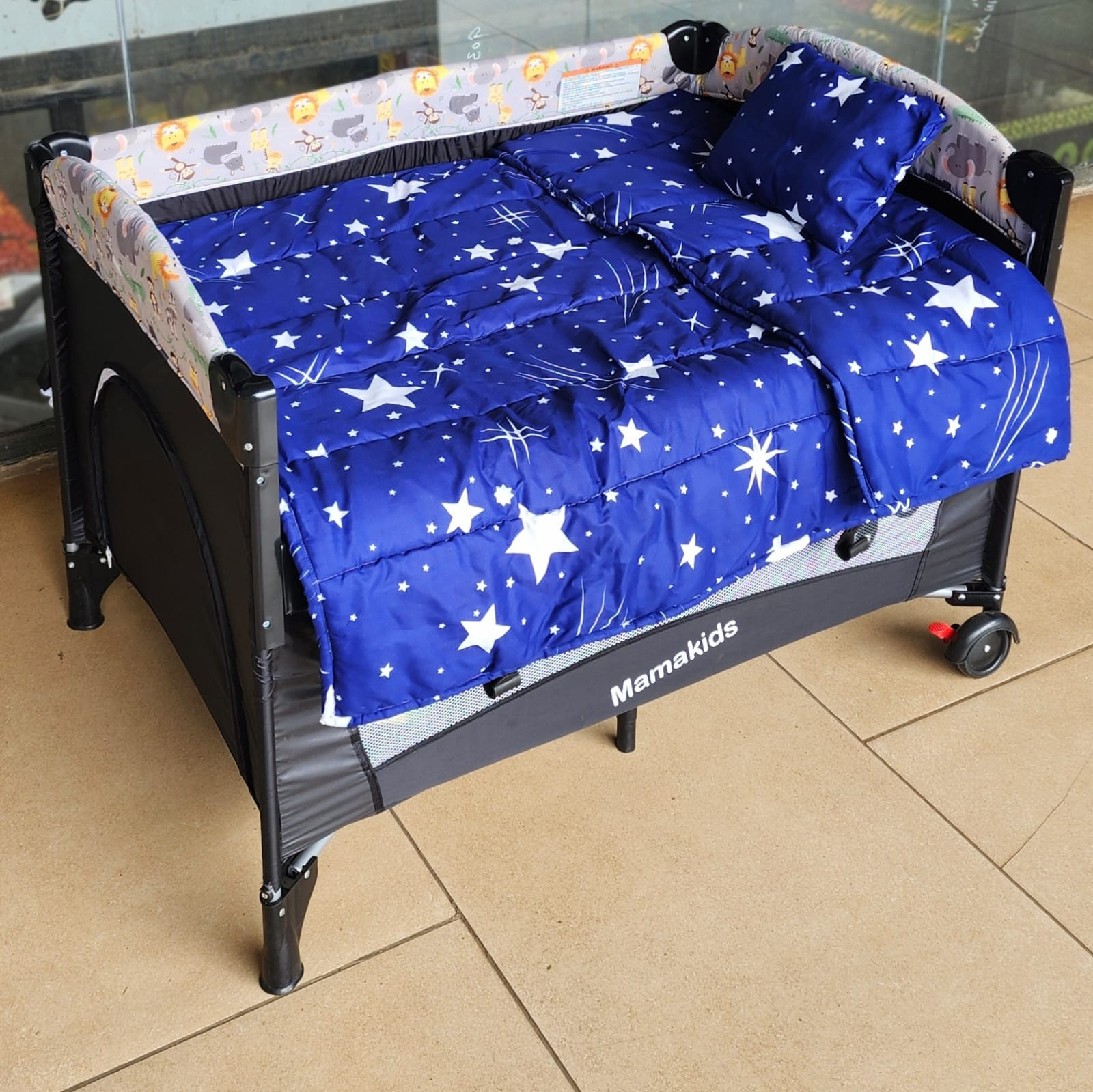 Baby Duvet & Head Pillow Set boys | Soft Cotton Baby Bedding Set | Aquababy Collection Kenya