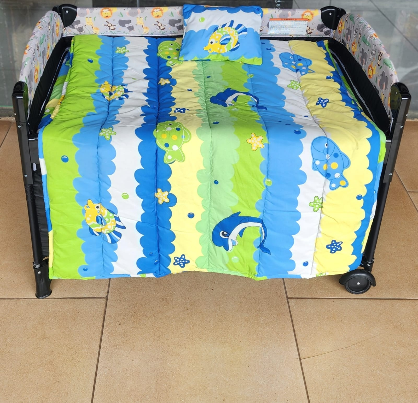 Baby Duvet & Head Pillow Set boys | Soft Cotton Baby Bedding Set | Aquababy Collection Kenya