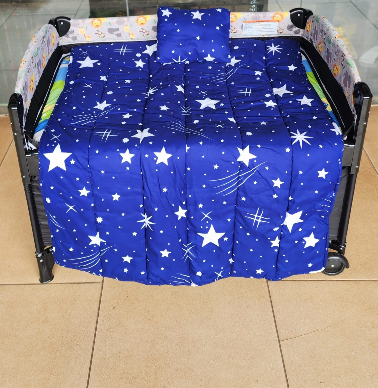 Baby Duvet & Head Pillow Set boys | Soft Cotton Baby Bedding Set | Aquababy Collection Kenya