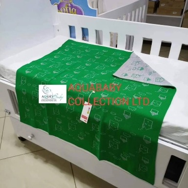 Reversible Cotton Baby Light Blanket | Soft Receiving Blanket | Aquababy Collection Kenya