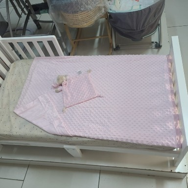 Plush Minky Dot Baby Blanket with Teddy Bear Security Toy | Soft Baby Gift Set Kenya