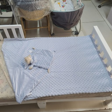 Plush Minky Dot Baby Blanket with Teddy Bear Security Toy | Soft Baby Gift Set Kenya