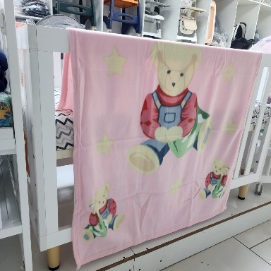 Teddy Bear Baby Warmer Blanket – Soft Infant Crib & Stroller Blanket