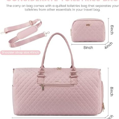 LOVEVOOK Quilted Diaper Tote Bag 5-Piece Set – Stylish Baby Mommy Bag