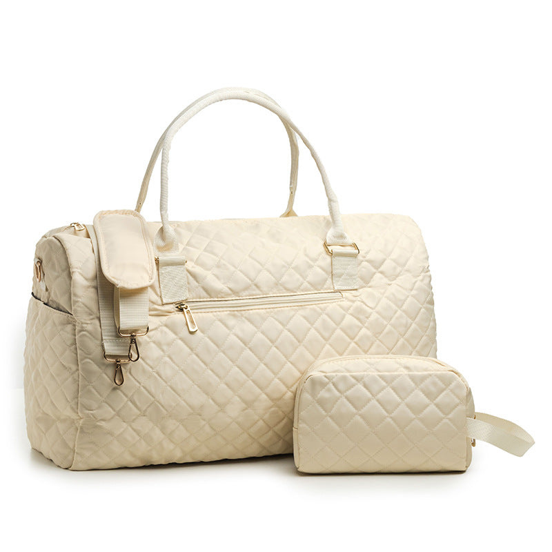 LOVEVOOK Quilted Diaper Tote Bag 5-Piece Set – Stylish Baby Mommy Bag