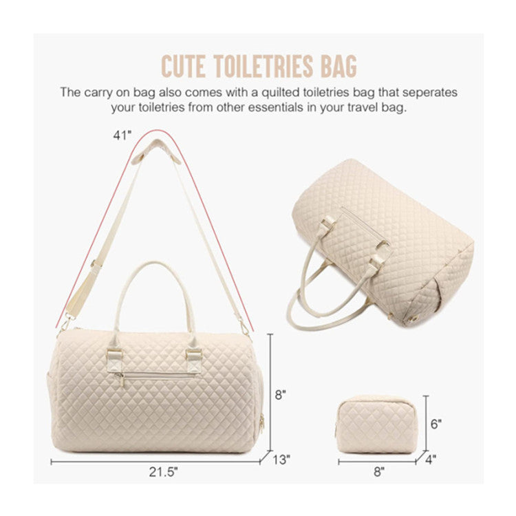 LOVEVOOK Quilted Diaper Tote Bag 5-Piece Set – Stylish Baby Mommy Bag