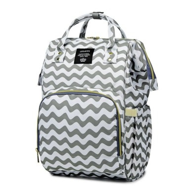 LeQueen Large-Capacity Diaper Bag Backpack – Stylish Multi-Functional Mommy Baby Bag