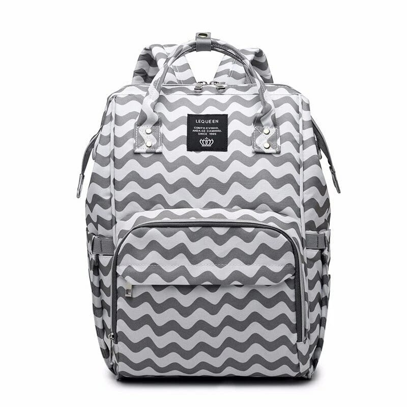 LeQueen Large-Capacity Diaper Bag Backpack – Stylish Multi-Functional Mommy Baby Bag