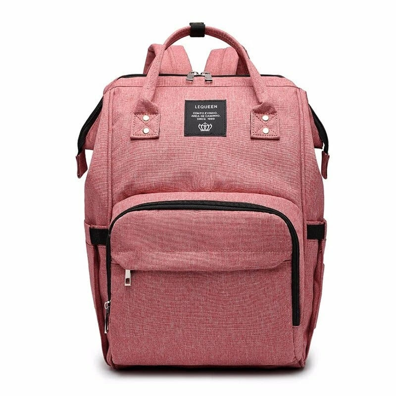 LeQueen Large-Capacity Diaper Bag Backpack – Stylish Multi-Functional Mommy Baby Bag