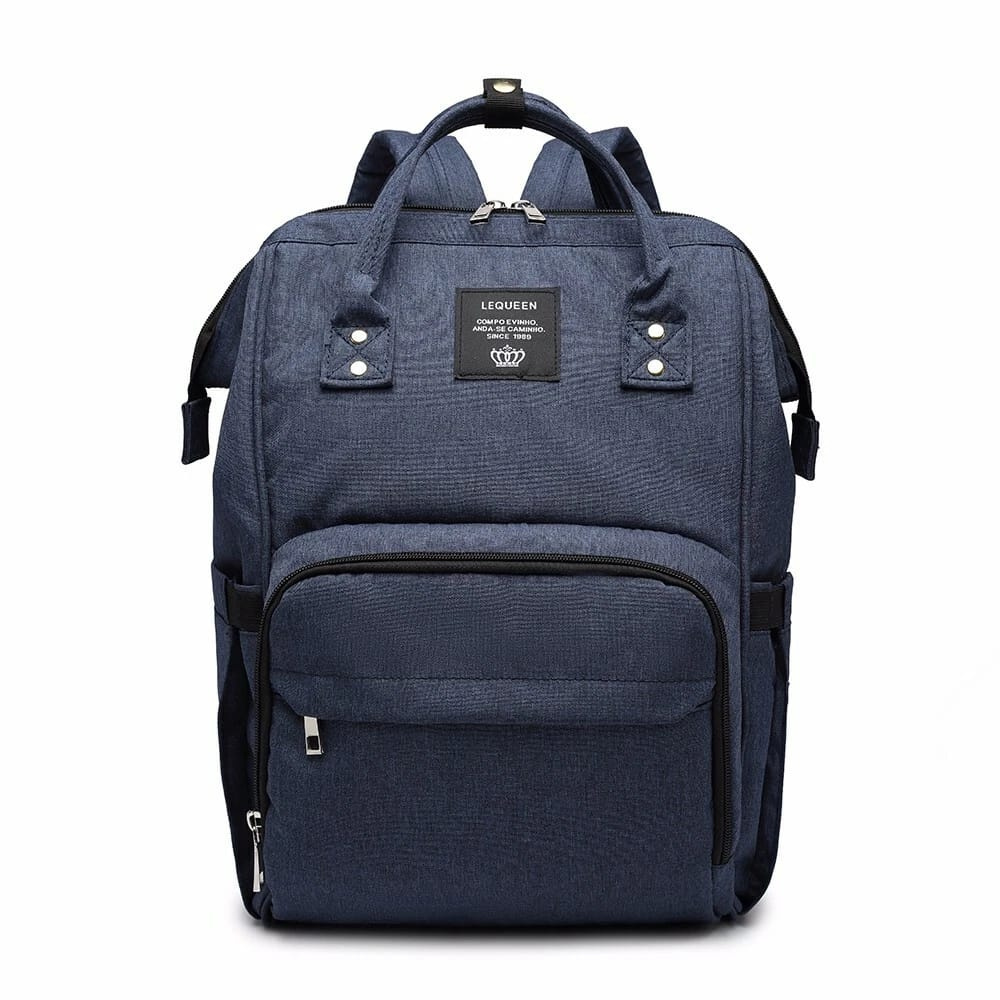 LeQueen Large-Capacity Diaper Bag Backpack – Stylish Multi-Functional Mommy Baby Bag