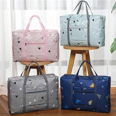 Large Capacity Foldable Travel Bag – Waterproof Duffel Weekender Tote