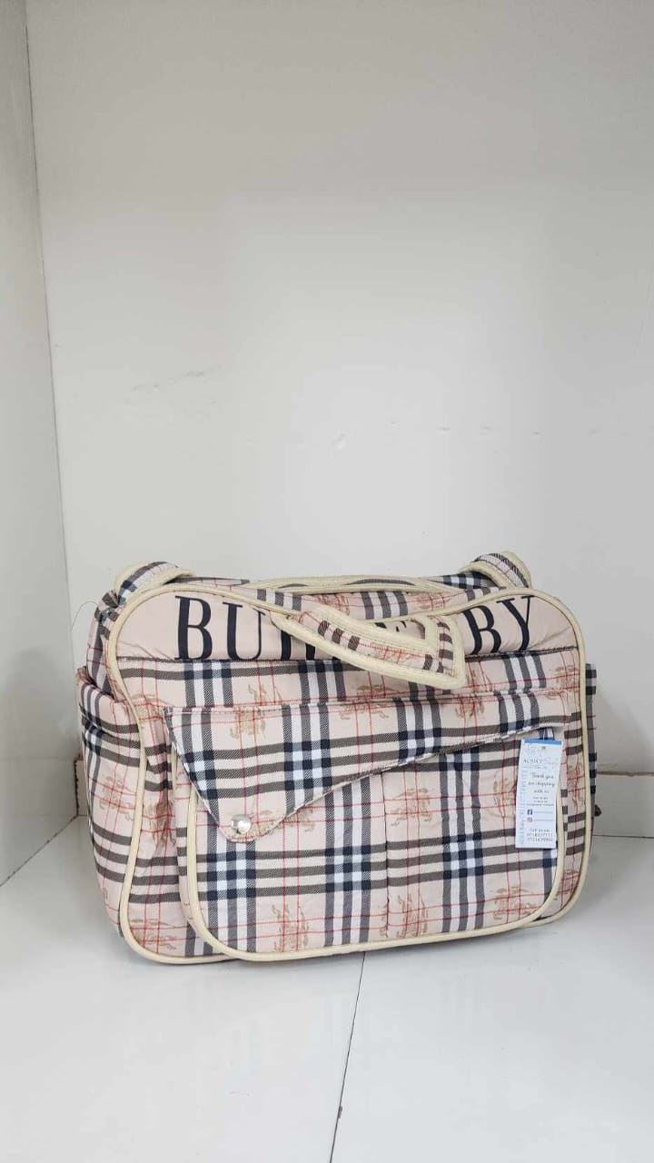 Luxury Baby Changing Bag – Quilted Diaper Bag with Detachable Shoulder Strap