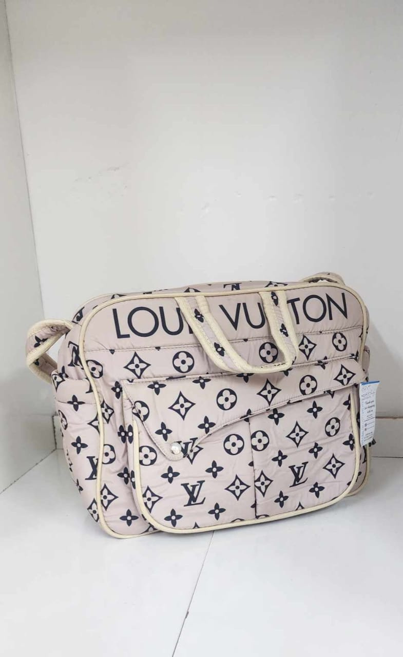 Luxury Baby Changing Bag – Quilted Diaper Bag with Detachable Shoulder Strap
