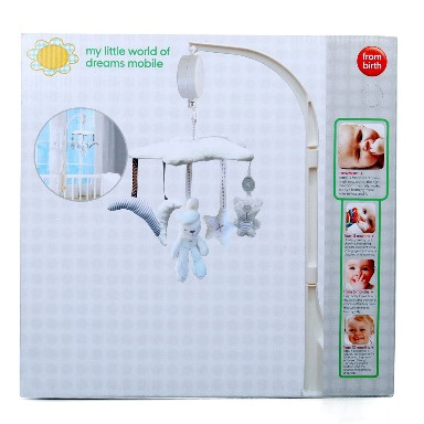 Musical Rotating Baby Cot Mobile with Plush Toys | Crib Mobile Kenya – Aquababy Collection