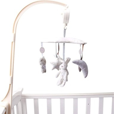 Musical Rotating Baby Cot Mobile with Plush Toys | Crib Mobile Kenya – Aquababy Collection