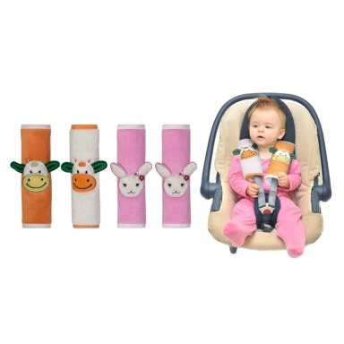 Kids Car Seat Safety Belt Covers – Soft Velvet Seat Belt Protectors