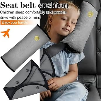 Kids Car Seat Belt Pillow – Soft Travel Neck Support for Children