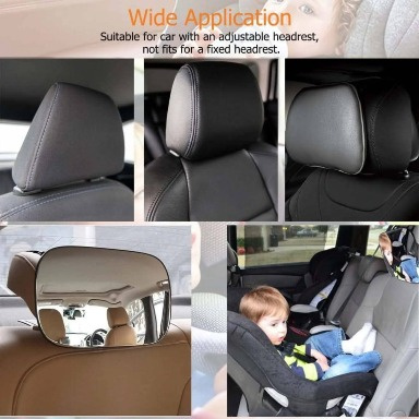 3R Baby Care Rear-Facing Car Mirror for Infant Safety