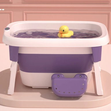 Foldable Baby Bathtub – Portable & Space-Saving Infant Bath