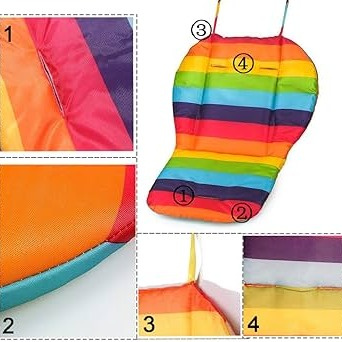 Universal Rainbow Baby Stroller Seat Cushion – Soft & Comfortable Infant Support